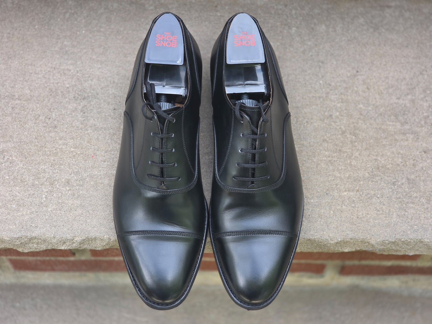 J.FitzPatrick - Cap Toe Oxford - Black Calf - Multiple Sizes