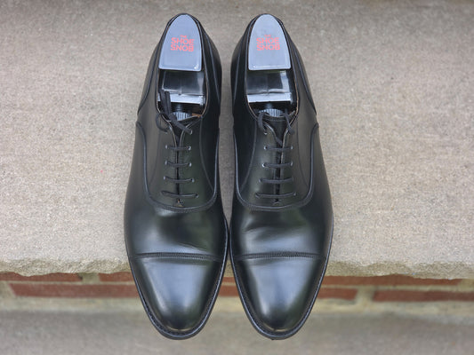 J.FitzPatrick - Cap Toe Oxford - Black Calf - Multiple Sizes