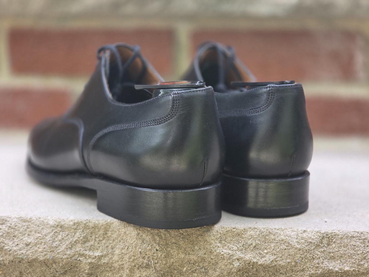 J.FitzPatrick - Cap Toe Oxford - Black Calf - Multiple Sizes