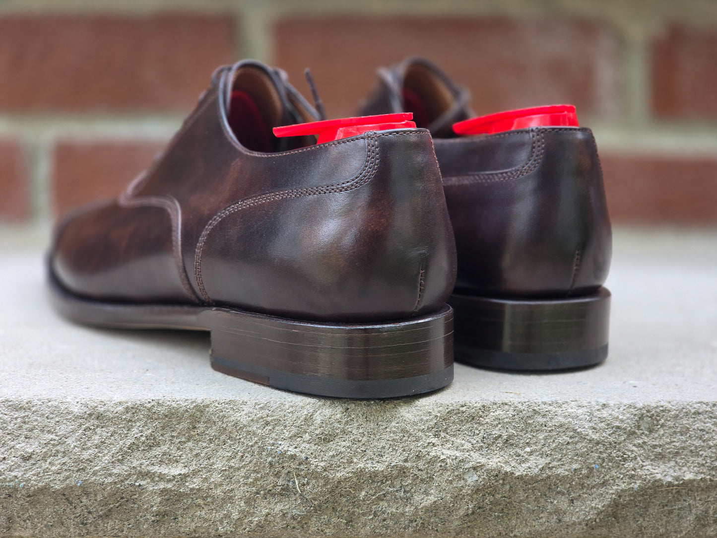 J.FitzPatrick - Cap Toe Oxford - Dark Brown Museum Calf - US 6.5