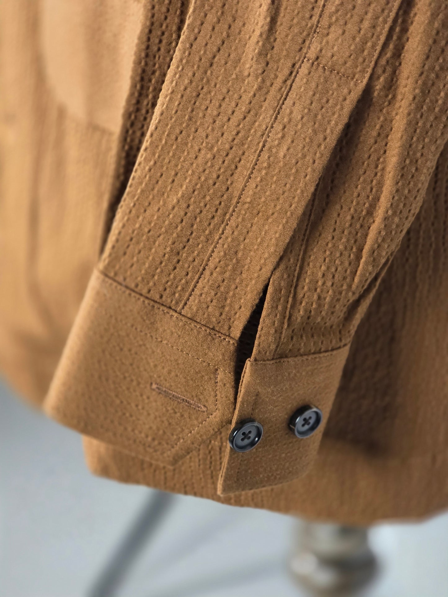 Costume SuitSupply - Chambray bleu à trois boutons
