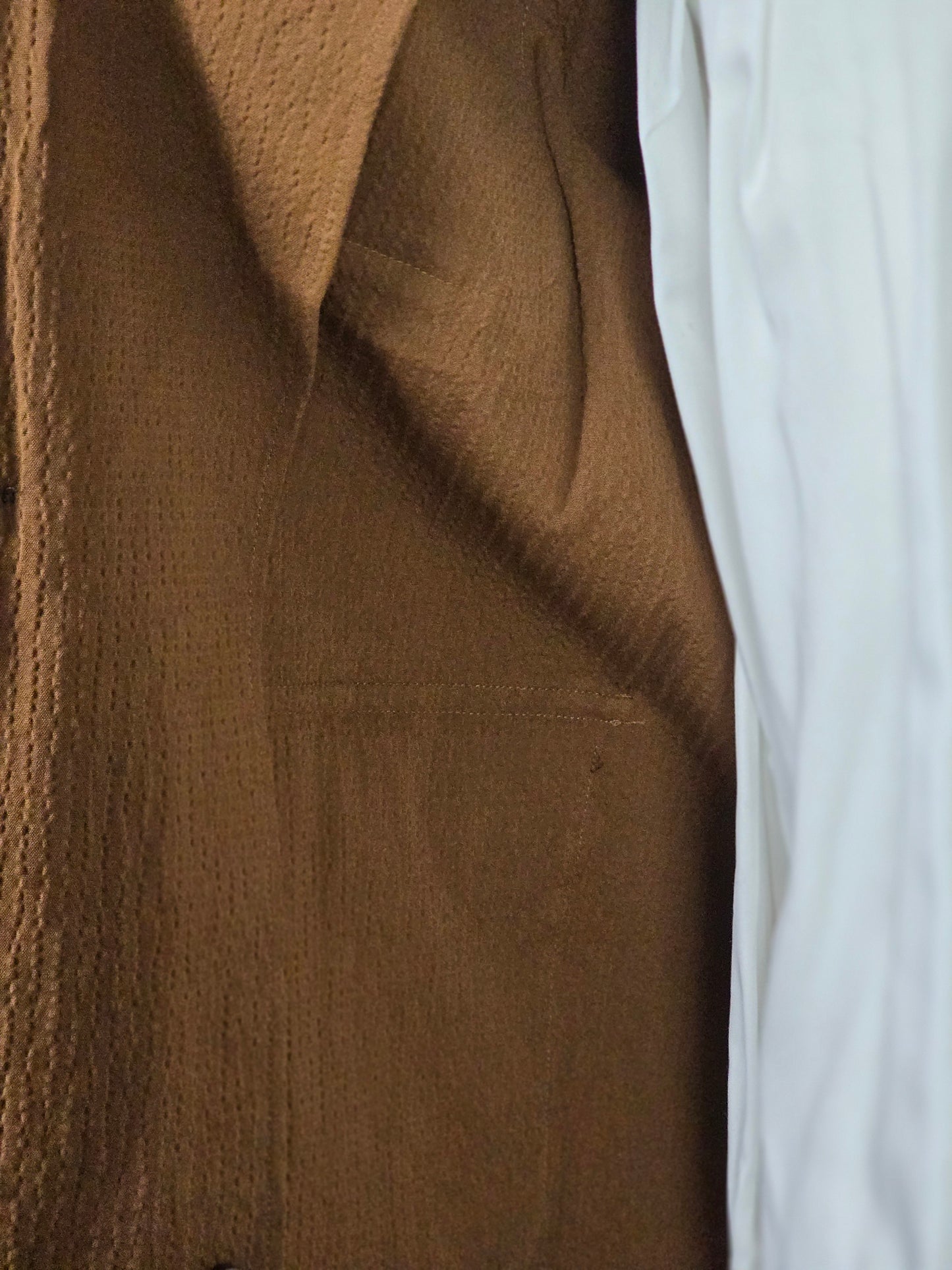 Costume SuitSupply - Chambray bleu à trois boutons