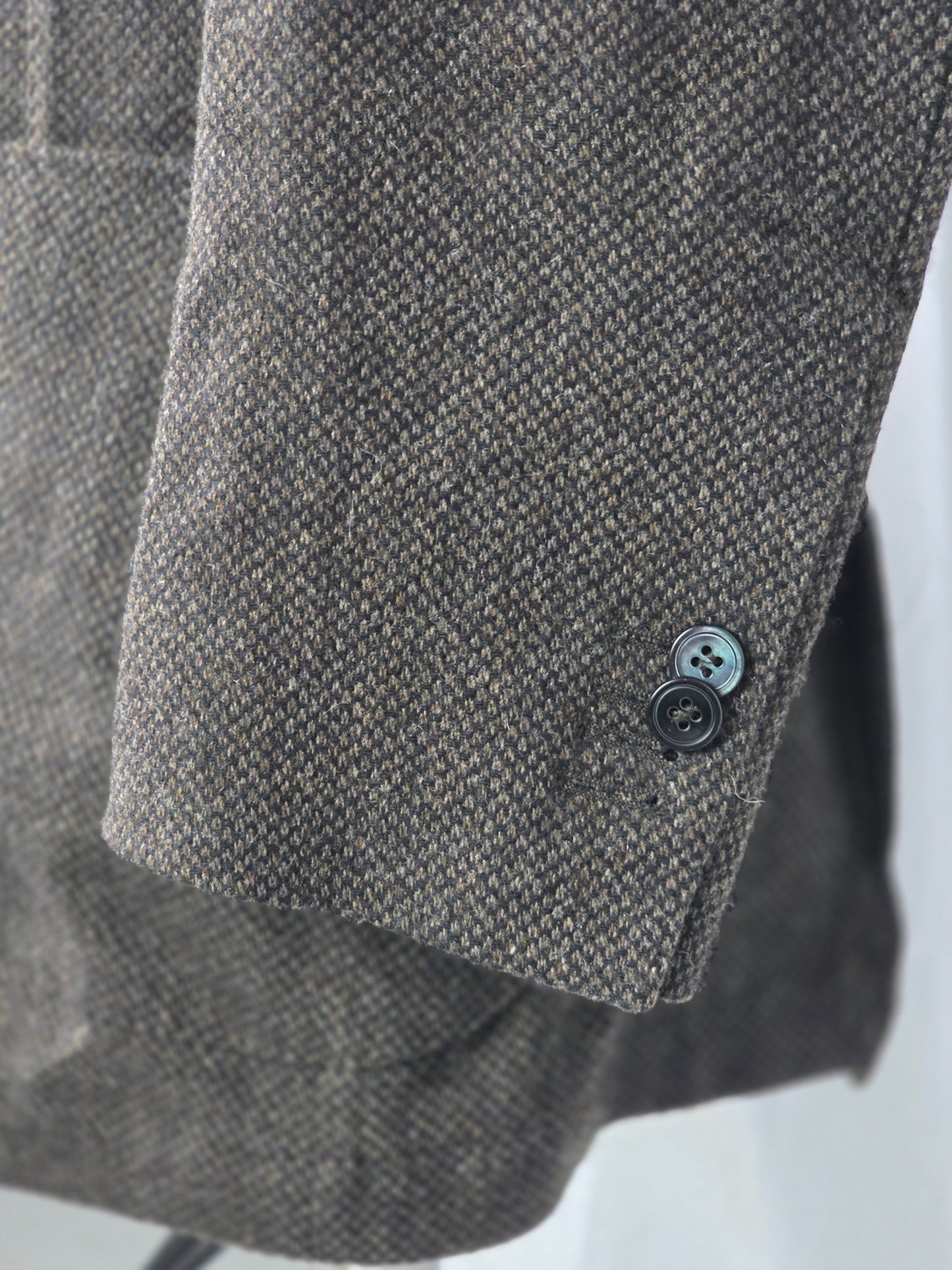 Oscar Jacobson - Double Breasted Sport Coat - Brown/Black Birdseye