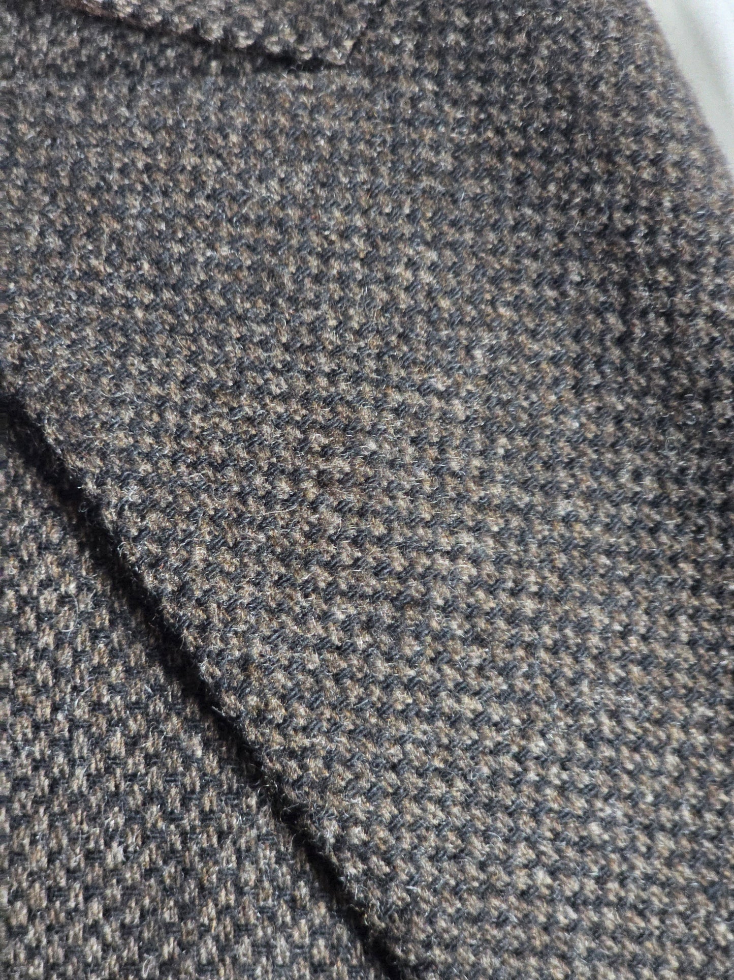 Oscar Jacobson - Double Breasted Sport Coat - Brown/Black Birdseye