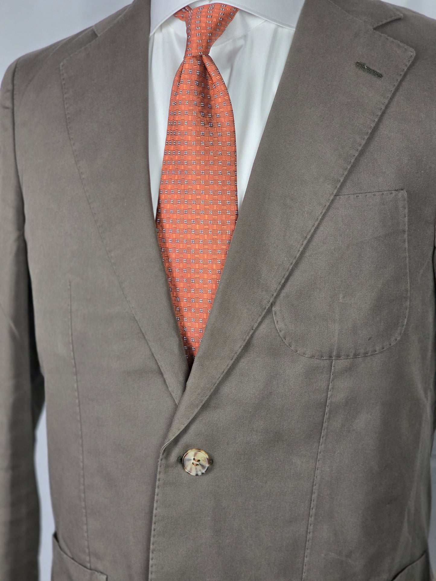 SuitSupply - Two Button Suit - Taupe Cotton
