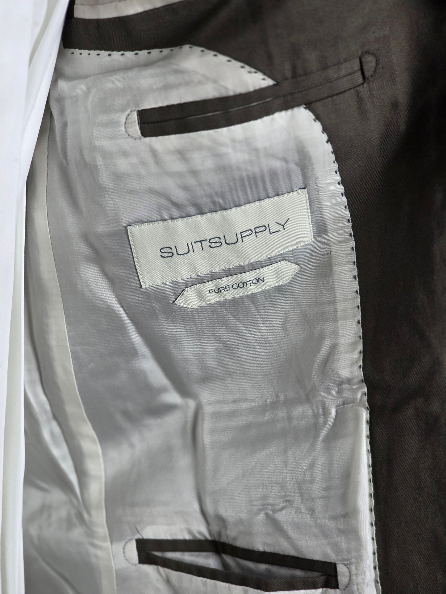 SuitSupply - Two Button Suit - Taupe Cotton