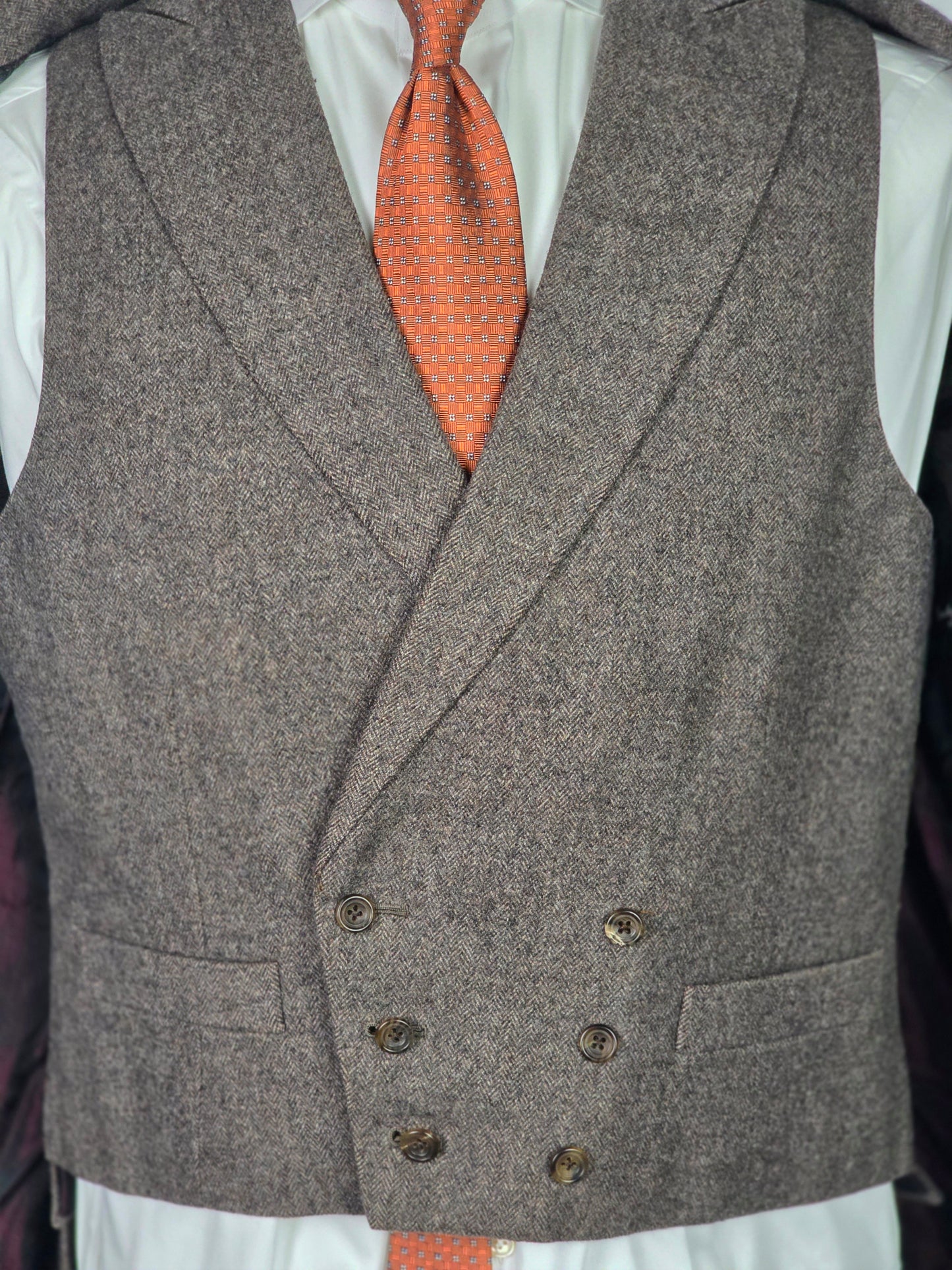Bespoke - Three Piece Suit - Light Brown Wool