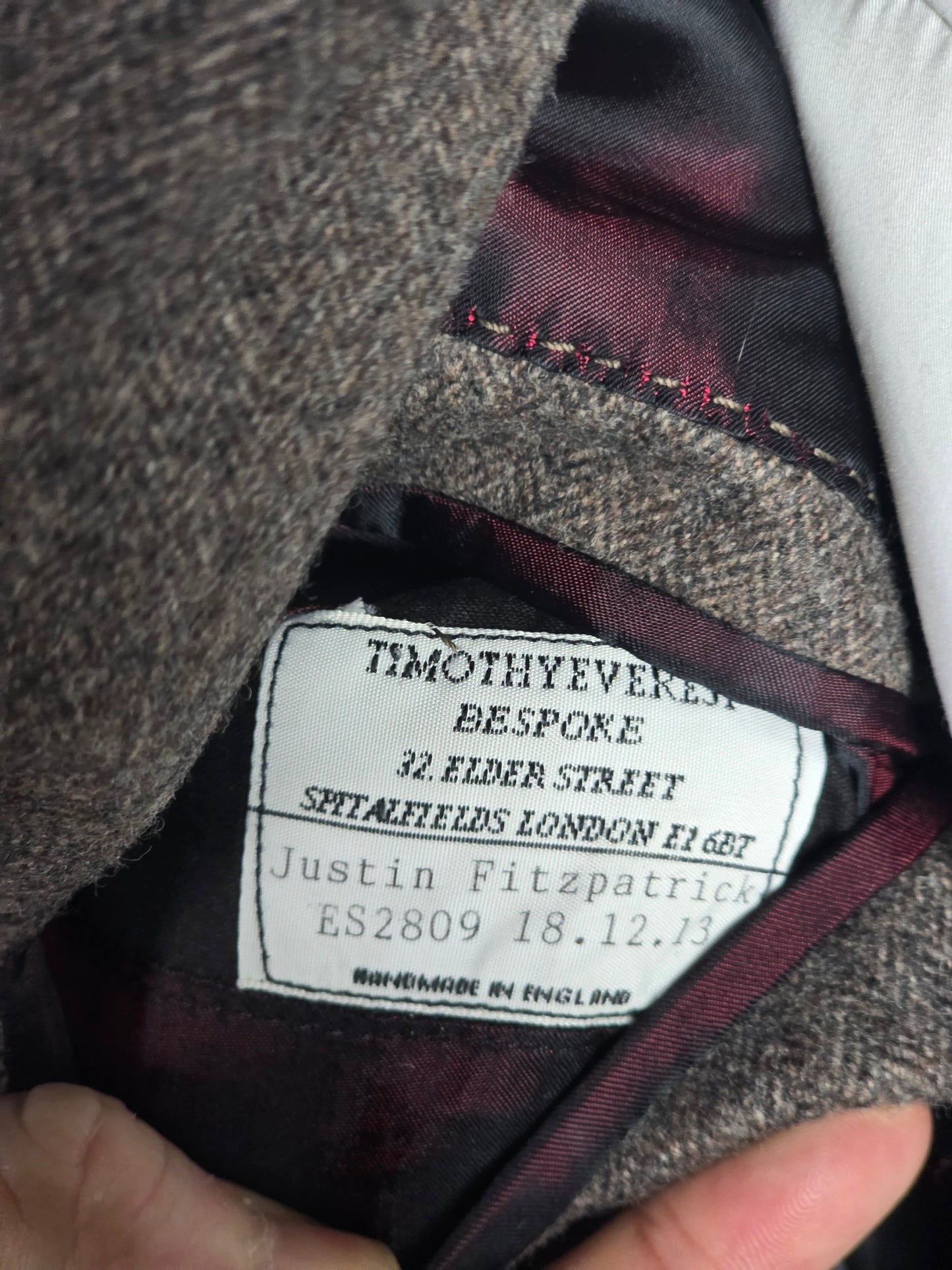 Bespoke - Three Piece Suit - Light Brown Wool