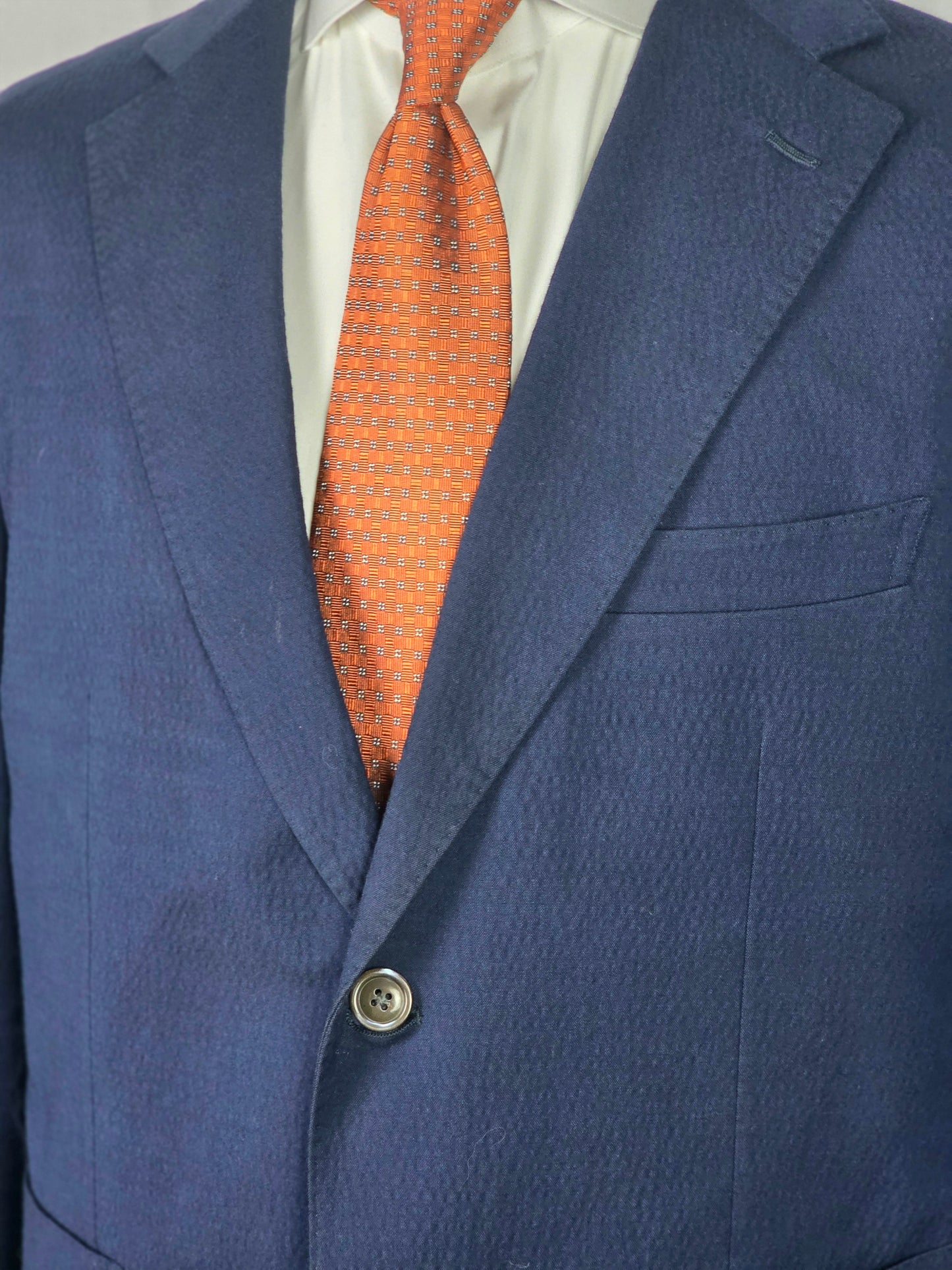 Traje SuitSupply - Azul chambray de tres botones