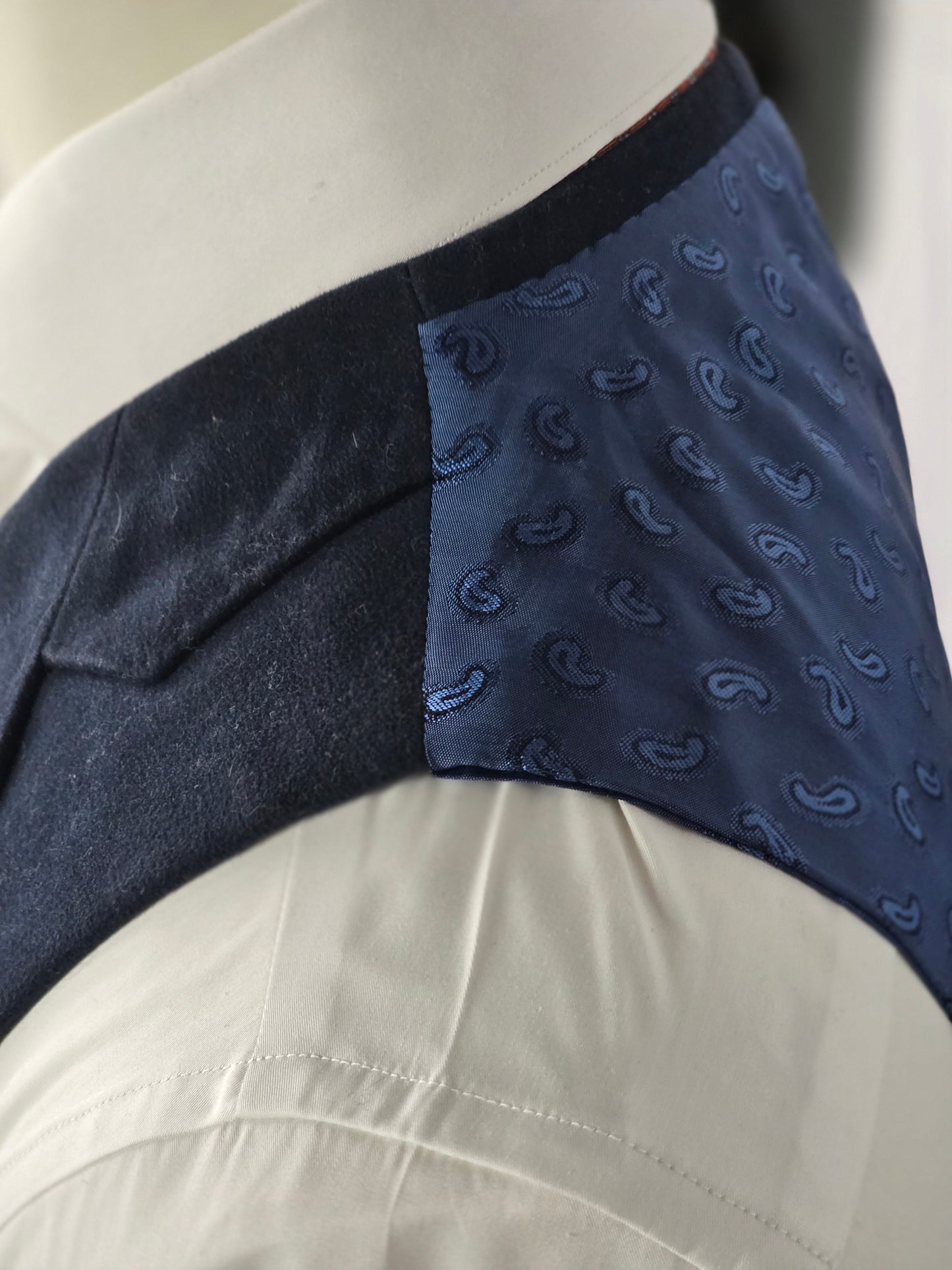 Bespoke - Double Breasted Waistcoat - Navy Moleskin