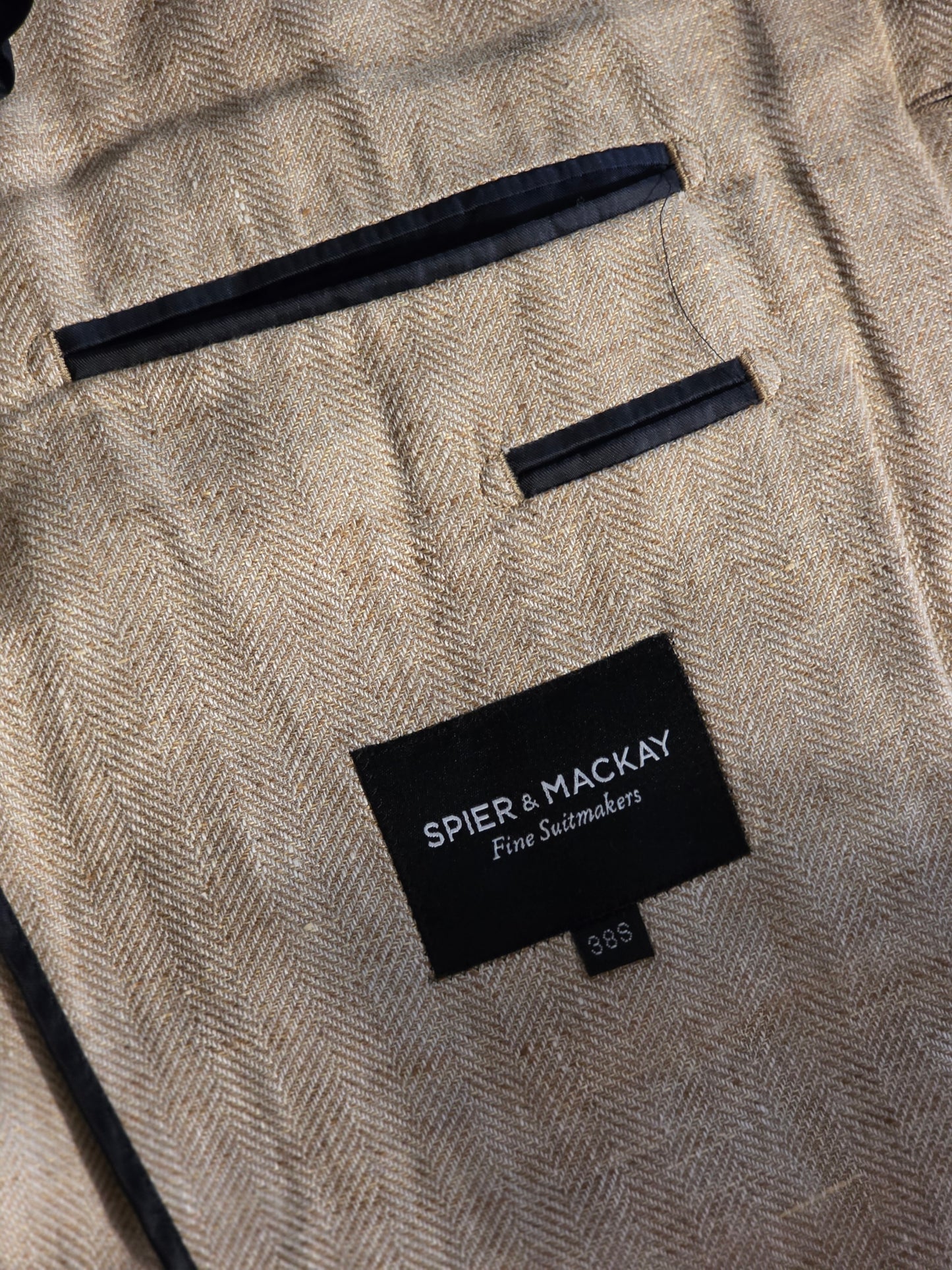 Spier & Mackay - Three Button Sport Coat - Beige Herringbone
