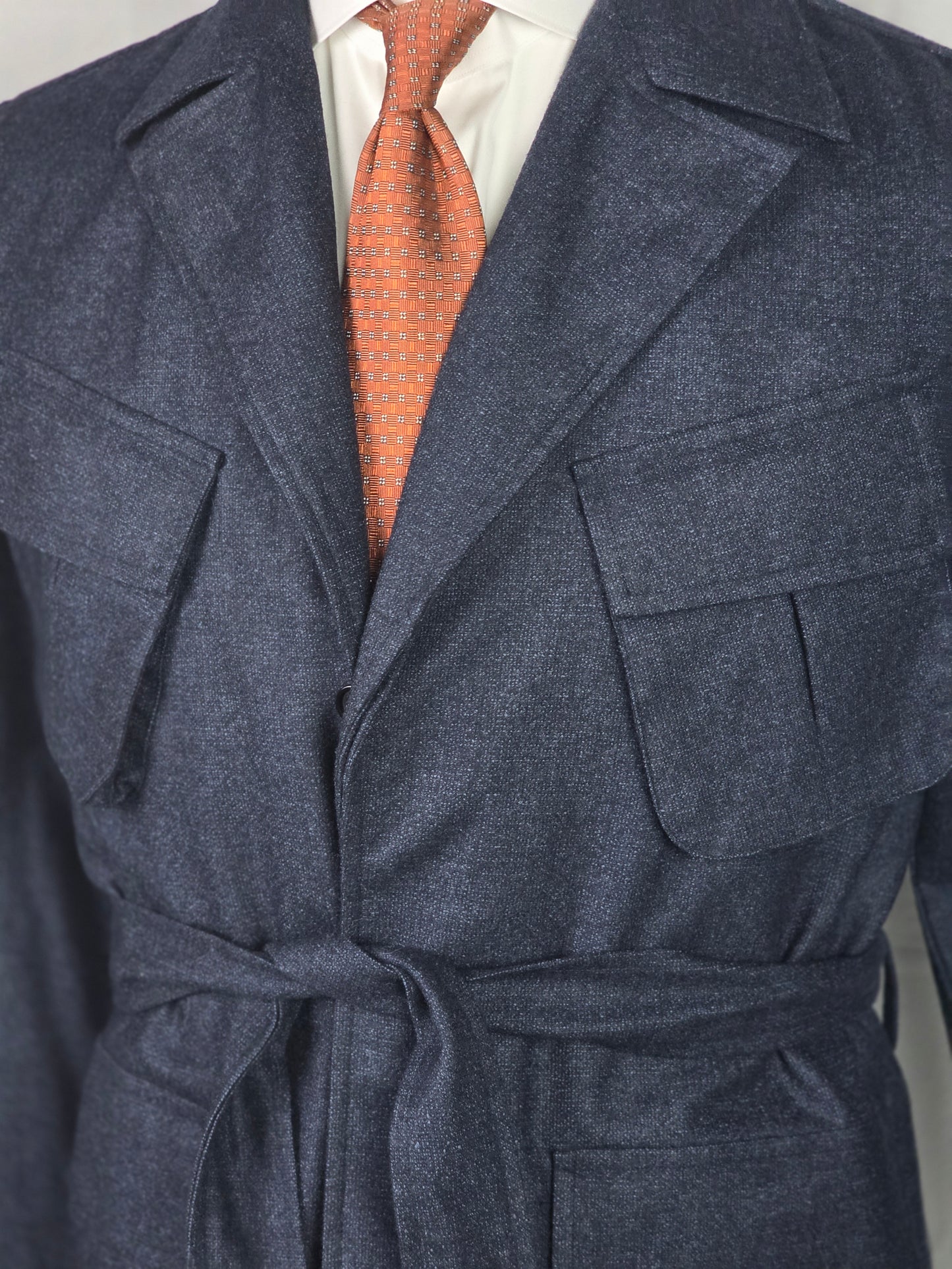 Costume SuitSupply - Chambray bleu à trois boutons