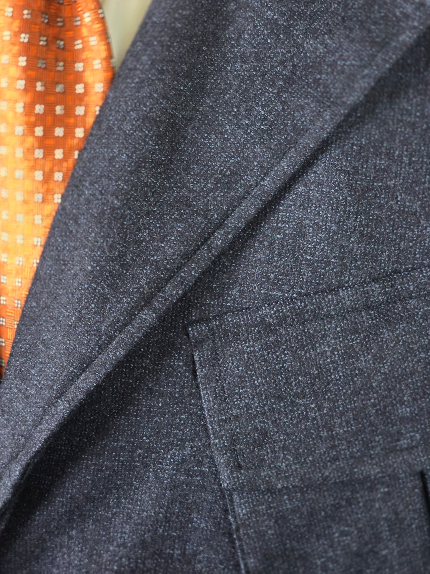 Costume SuitSupply - Chambray bleu à trois boutons