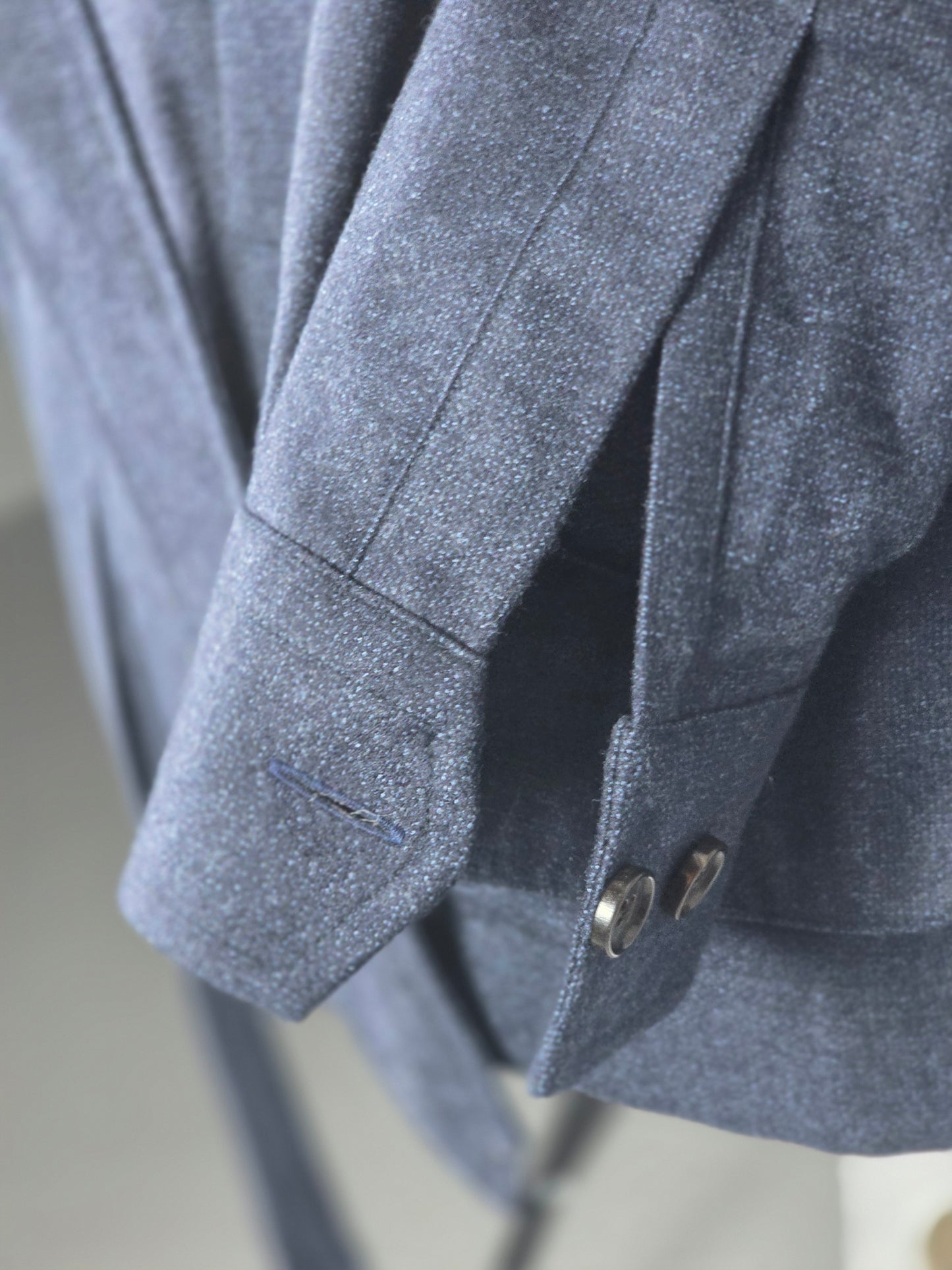 Costume SuitSupply - Chambray bleu à trois boutons