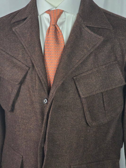 Yeossal - Jungle Jacket - Brown Medley Wool
