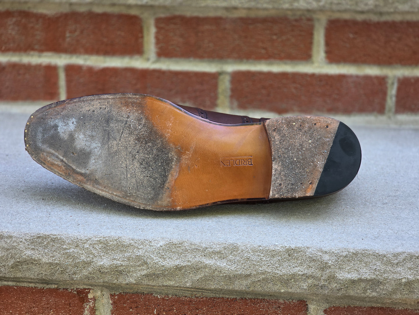 J.FitzPatrick - Oxford en daim pleine fleur - Marron foncé