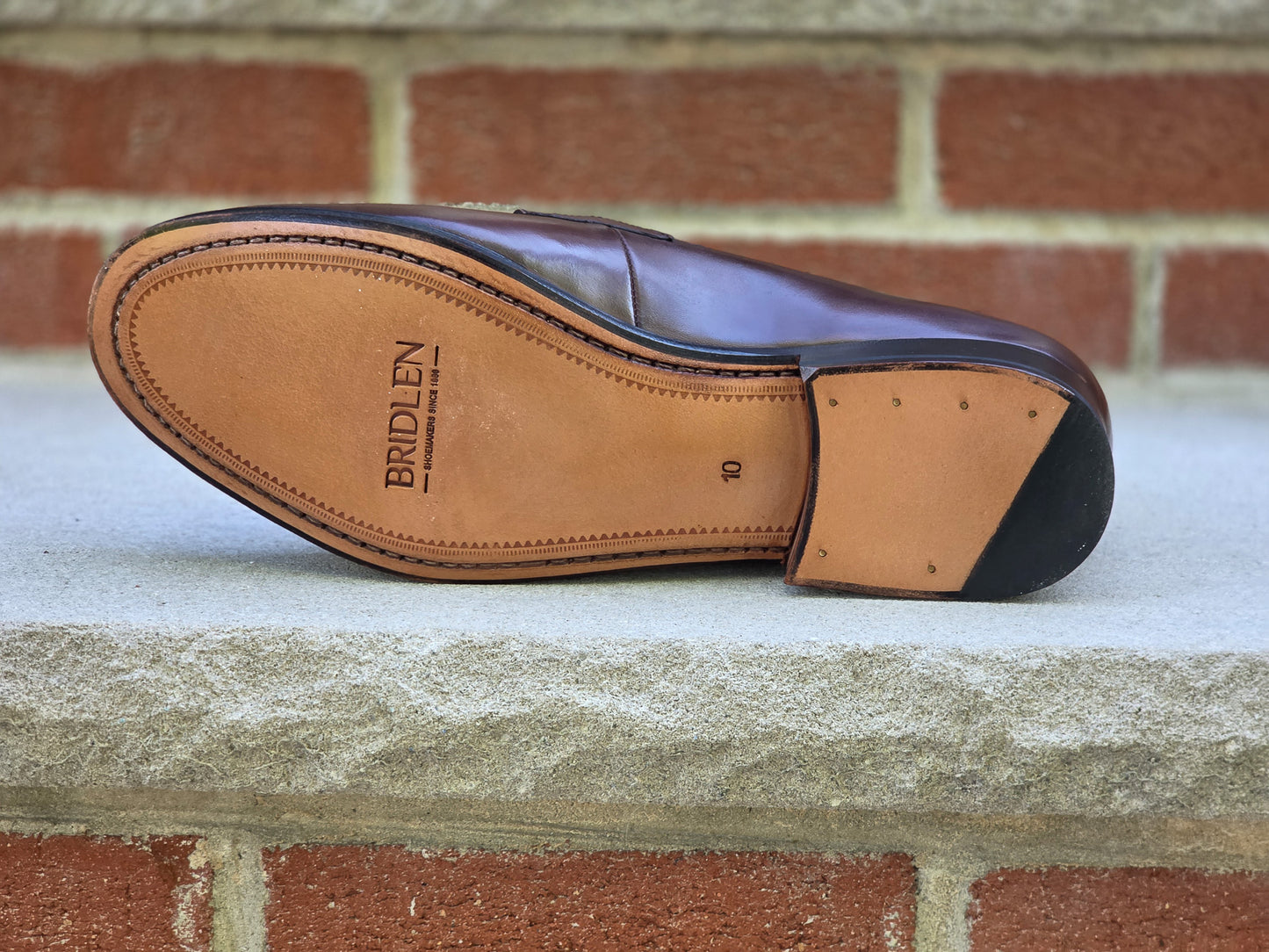 J.FitzPatrick - Oxford en daim pleine fleur - Marron foncé