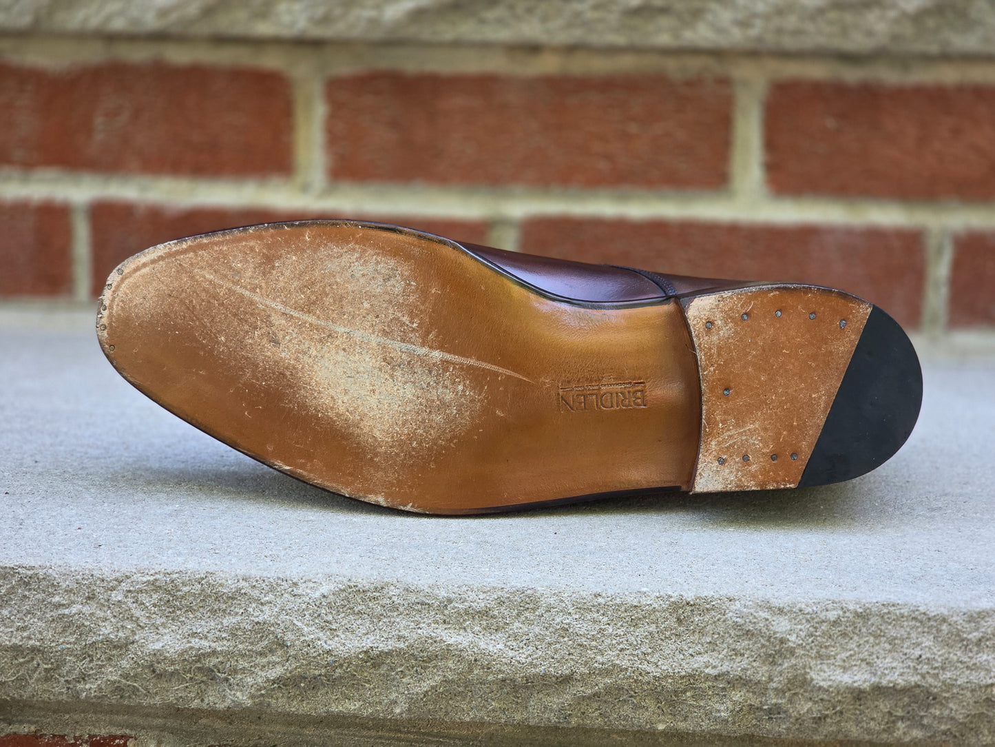 J.FitzPatrick - Oxford en daim pleine fleur - Marron foncé