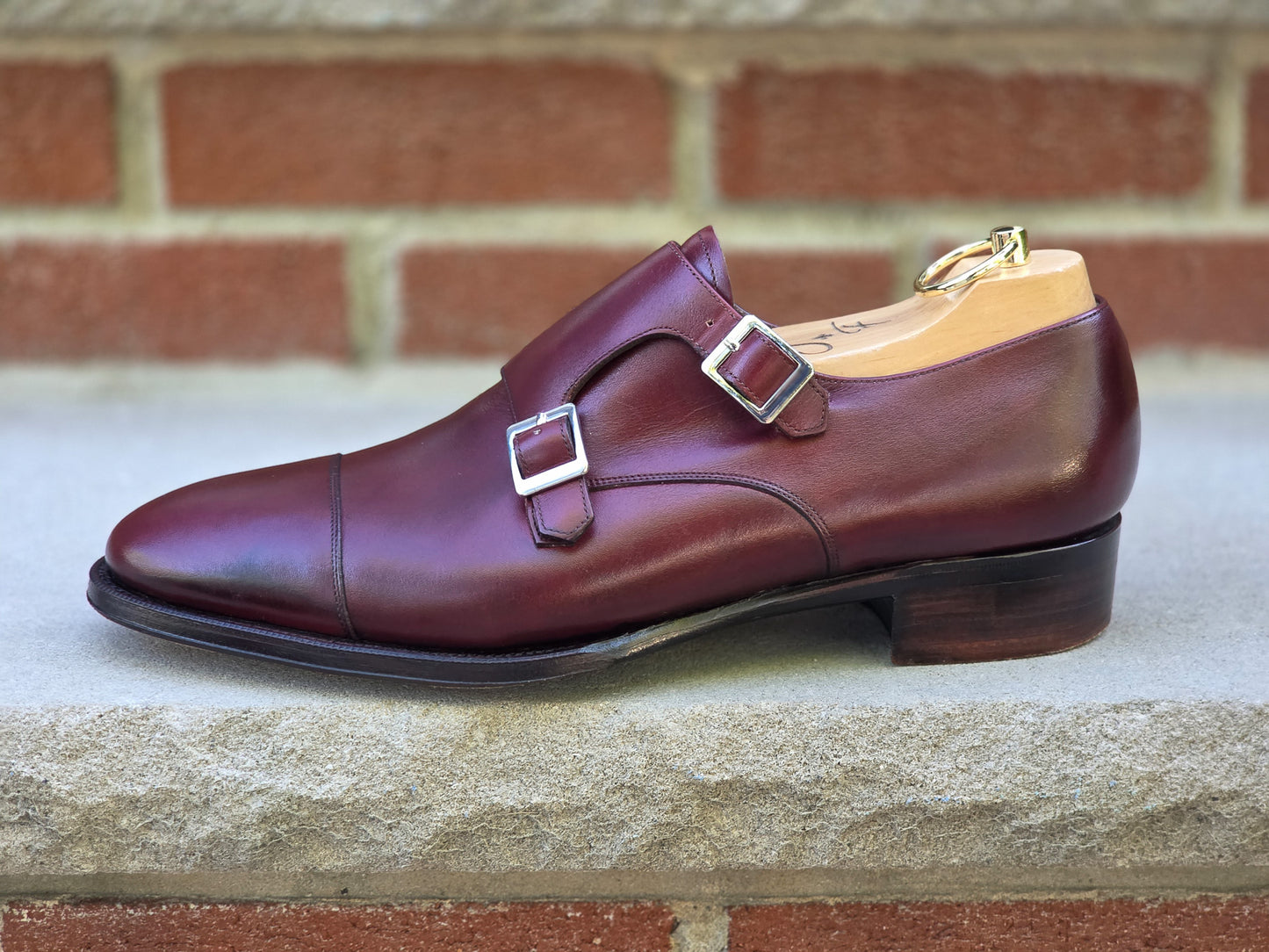J.FitzPatrick - Oxford en daim pleine fleur - Marron foncé