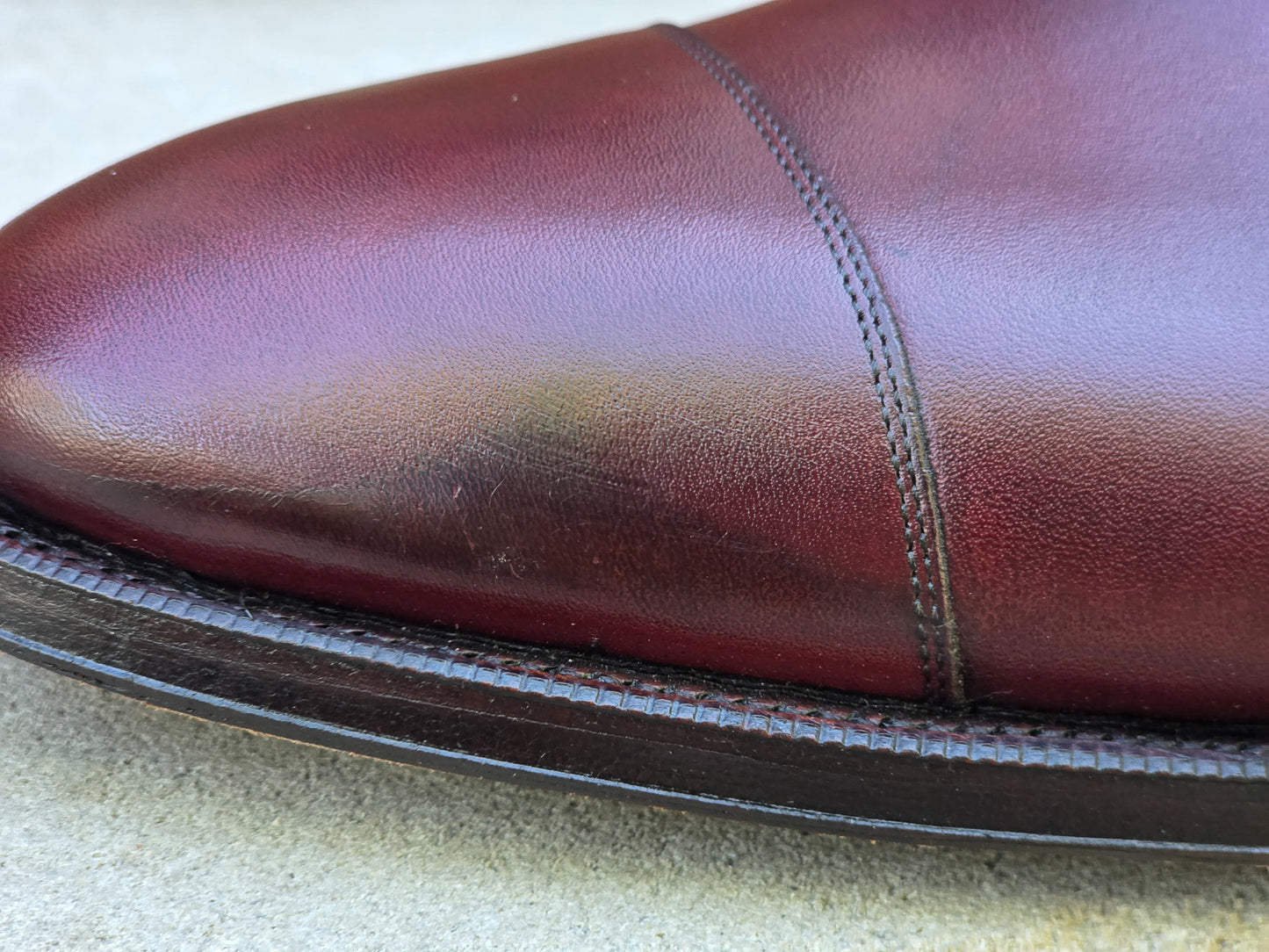 J.FitzPatrick - Oxford en daim pleine fleur - Marron foncé