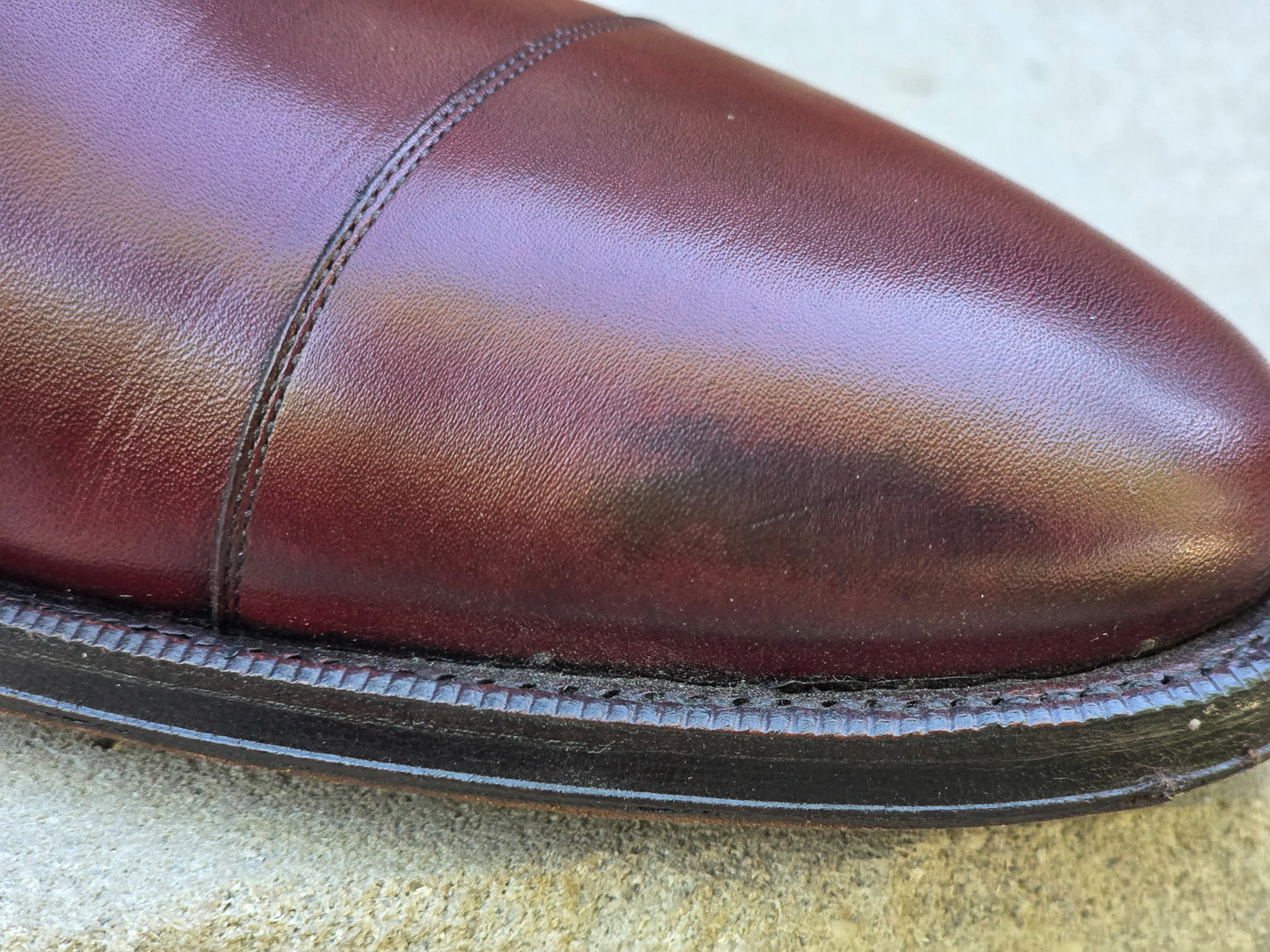 J.FitzPatrick - Oxford en daim pleine fleur - Marron foncé