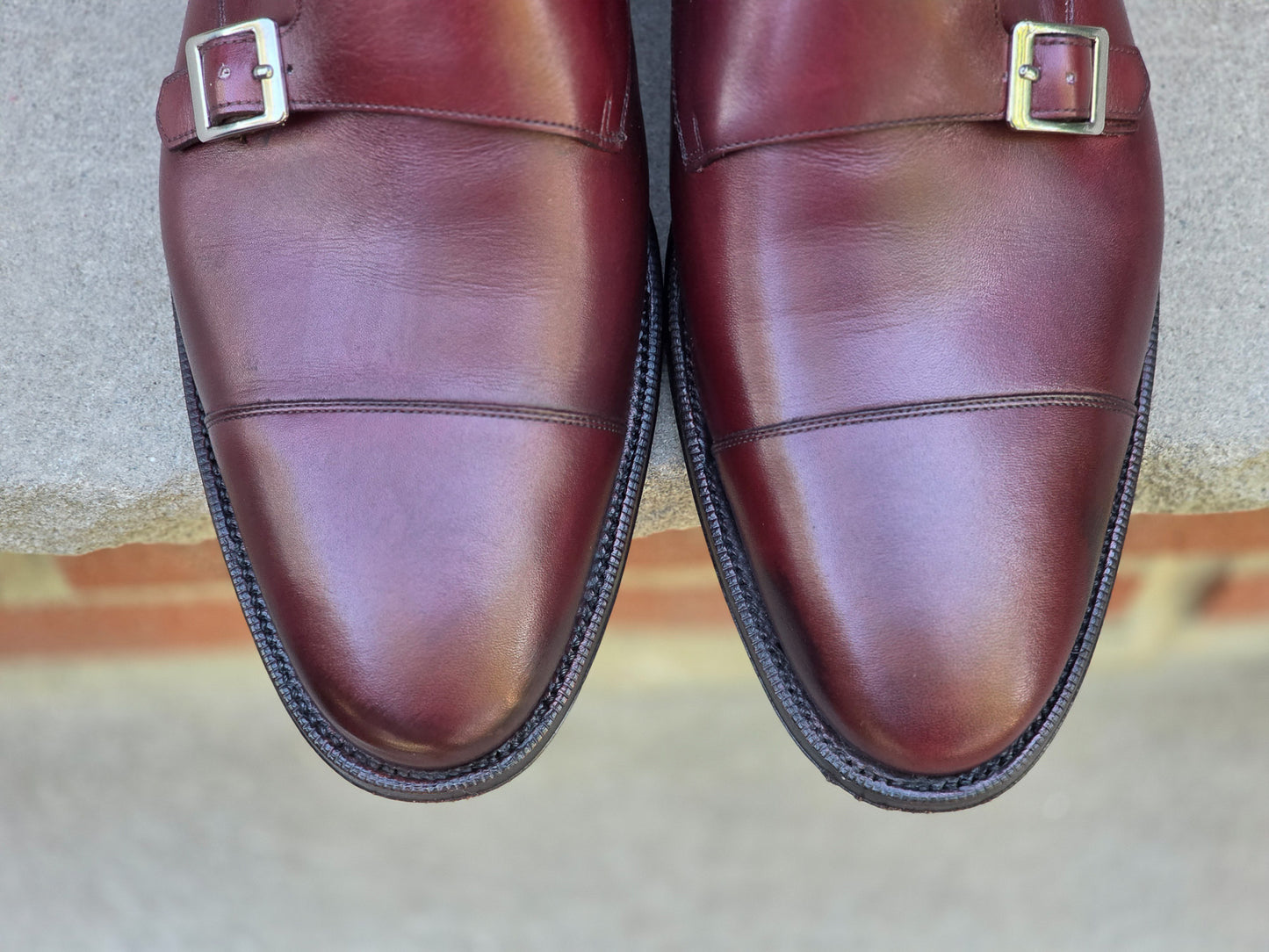 J.FitzPatrick - Oxford en daim pleine fleur - Marron foncé