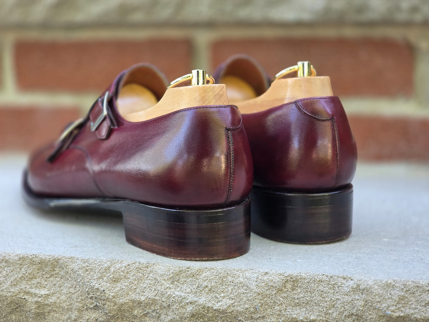 J.FitzPatrick - Oxford en daim pleine fleur - Marron foncé