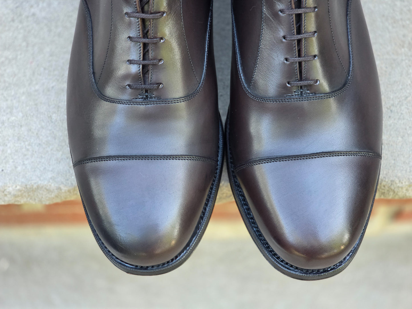 Bridlen - Cap Toe Oxford - Dark Brown Calf - US10.5 EEE