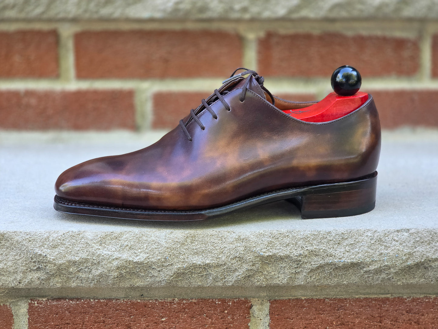 Bridlen - Whole Cut Oxford - Brown Museum Calf - US 7.5