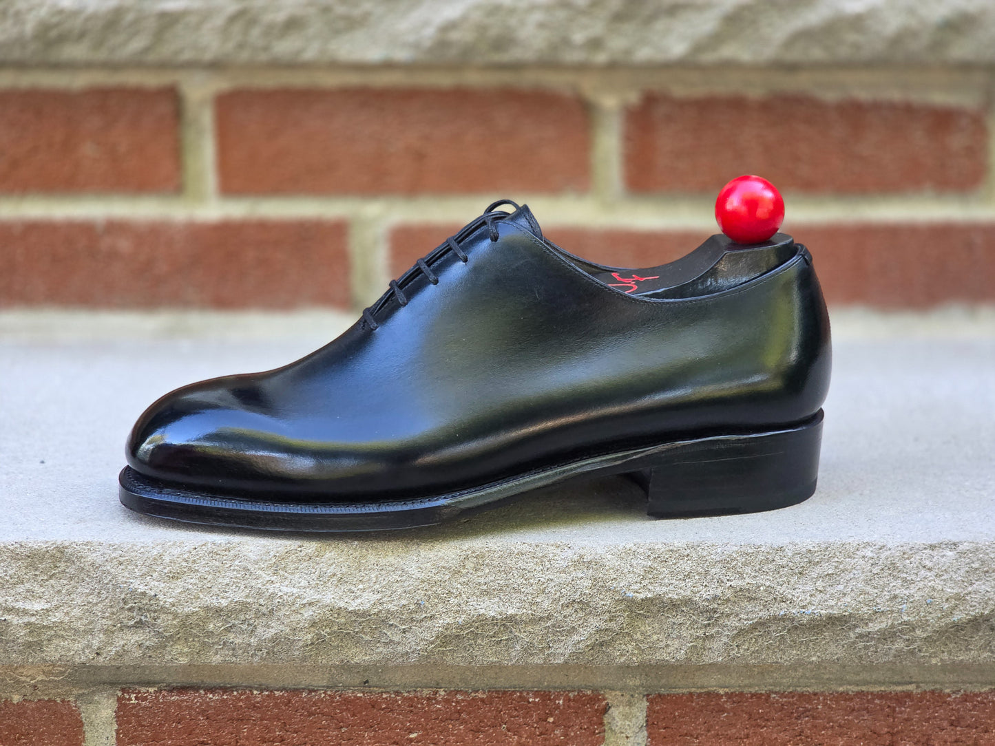 Bridlen - Whole Cut Oxford - Black Calf - US 7.5