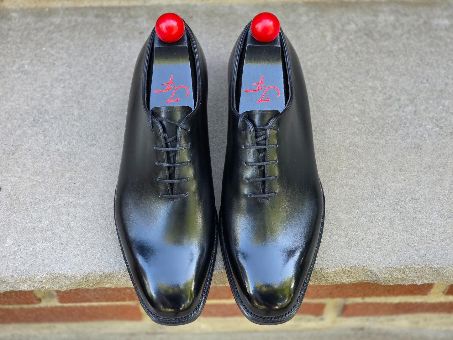 Bridlen - Whole Cut Oxford - Black Calf - US 7.5