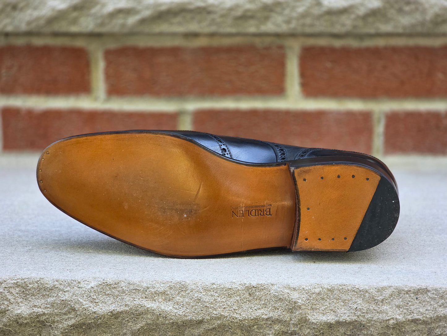 J.FitzPatrick - Oxford en daim pleine fleur - Marron foncé