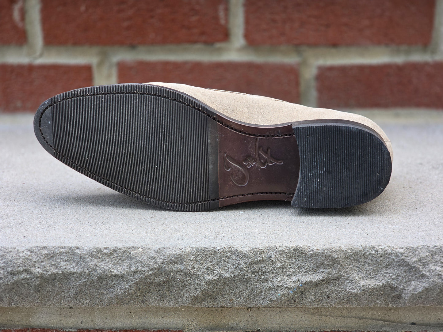 J.FitzPatrick - Tassel Loafers - Beige Suede - US 8