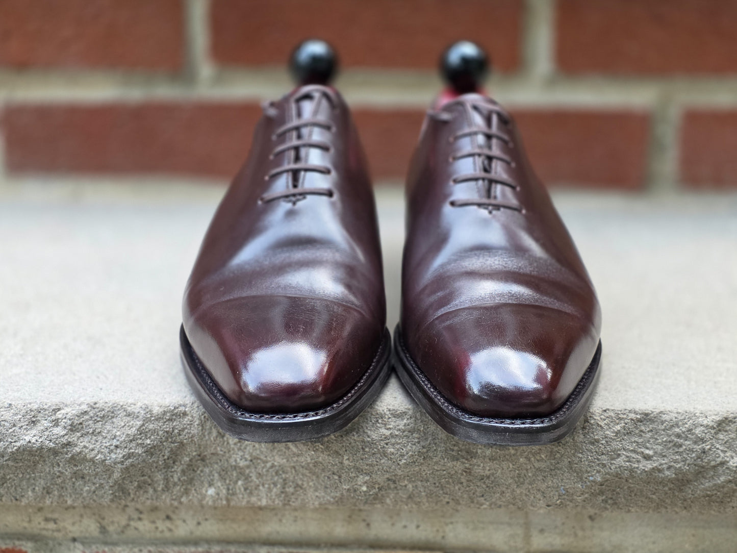 J.FitzPatrick - Whole Cut Oxford - Dark Brown Calf - US 7.5