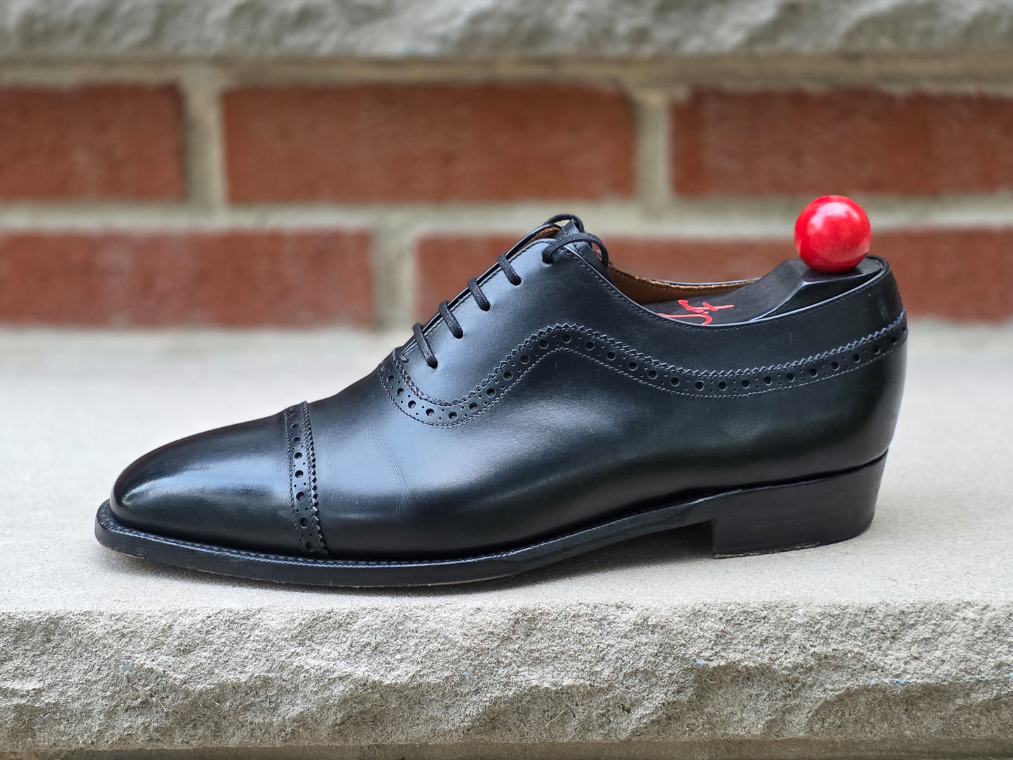 J.FitzPatrick - Adelaide Oxford - Black Calf - US 7.5