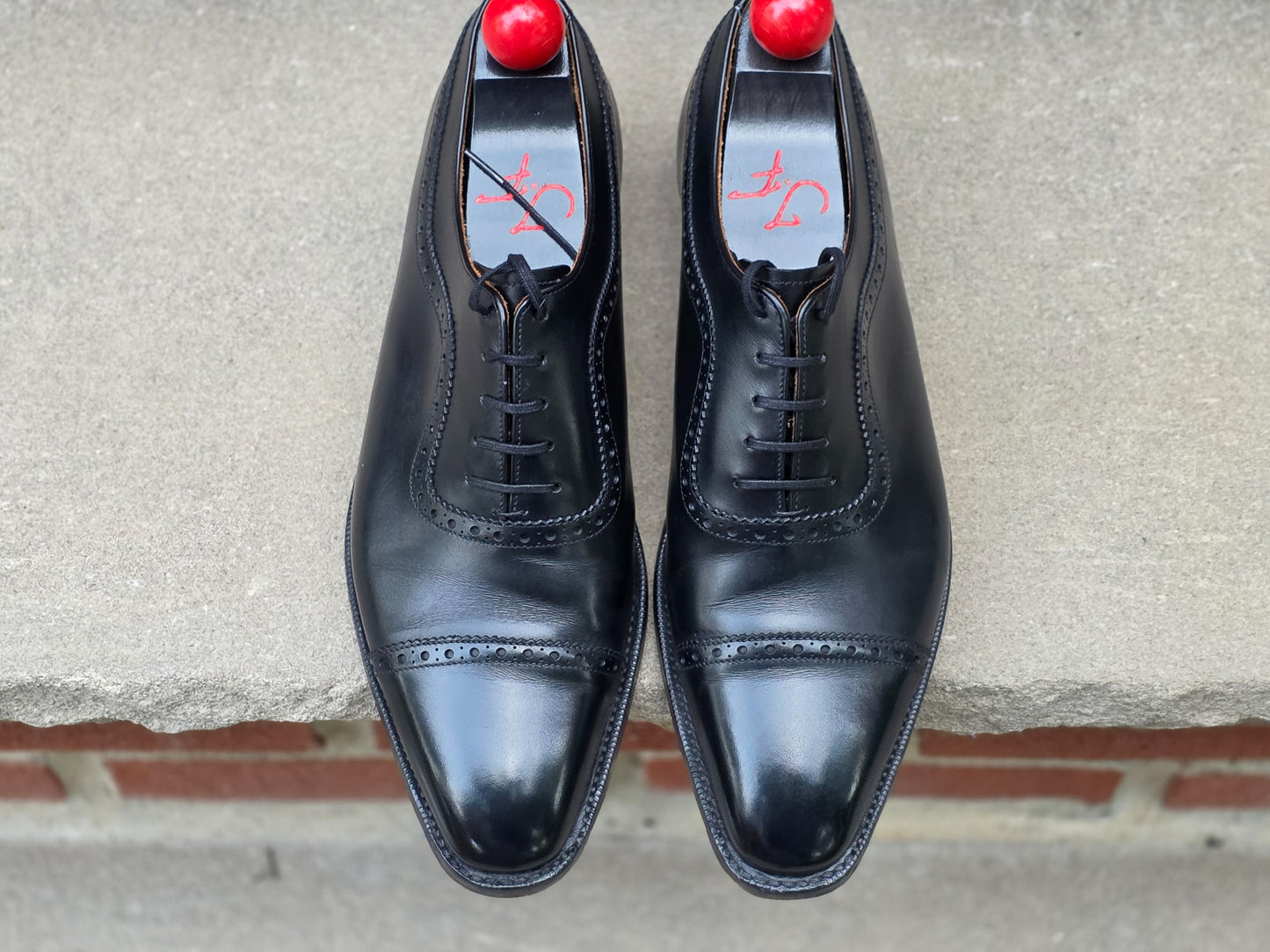 J.FitzPatrick - Adelaide Oxford - Black Calf - US 7.5