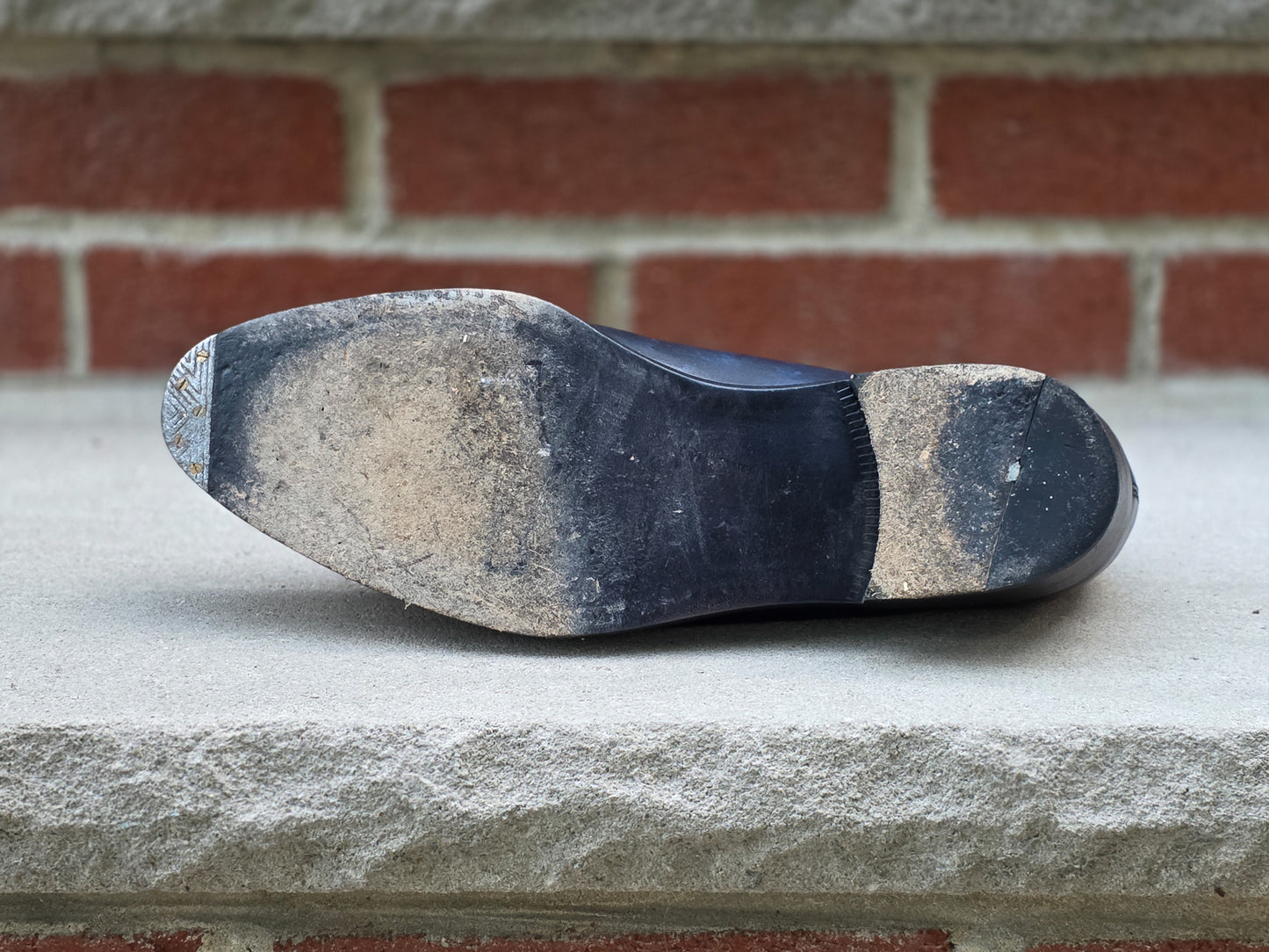 J.FitzPatrick - Adelaide Oxford - Navy Marble Patina / Navy Suede - US 7.5
