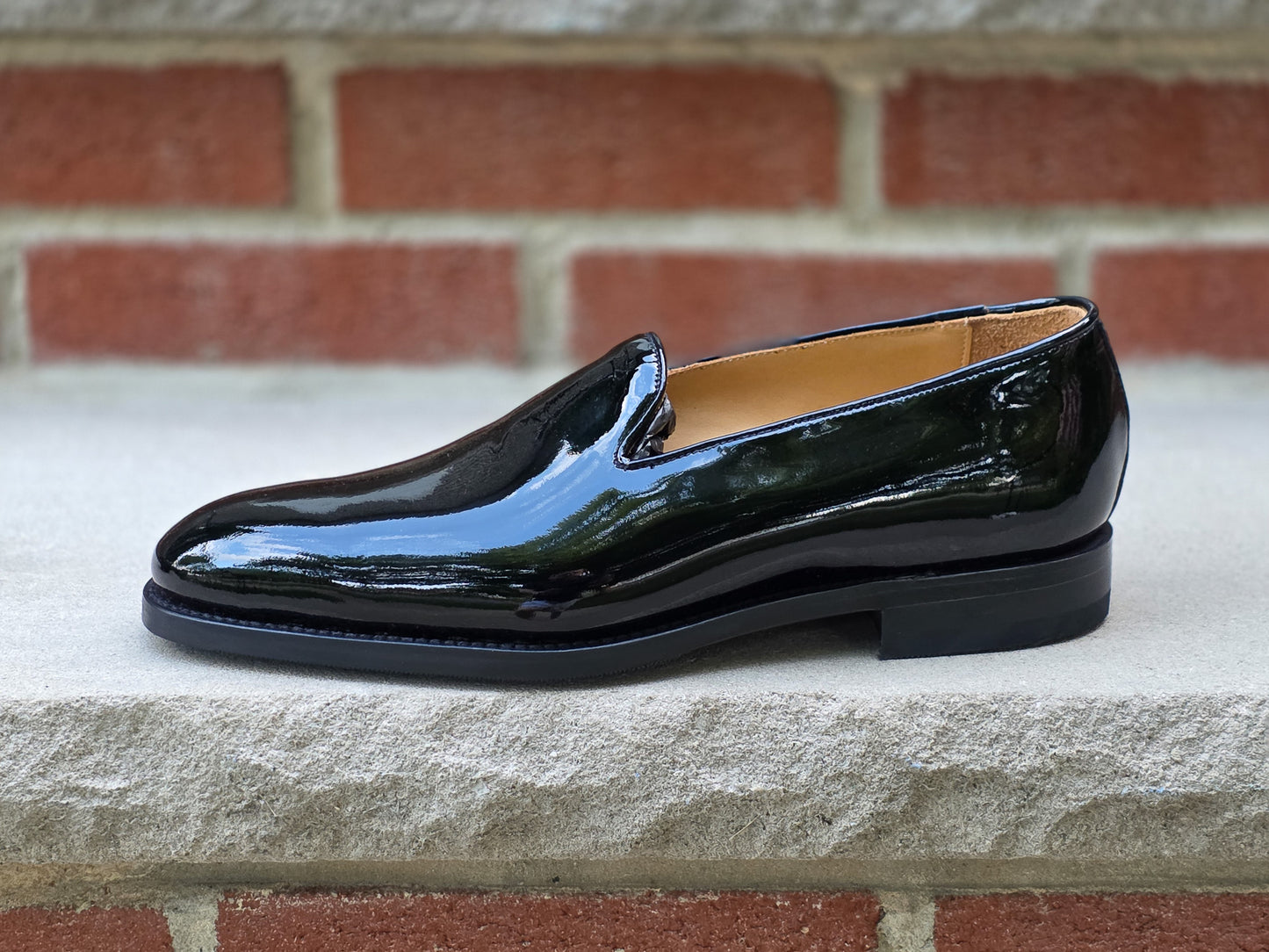 J.FitzPatrick - Whole Cut Loafers - Black Patent - US 8.5