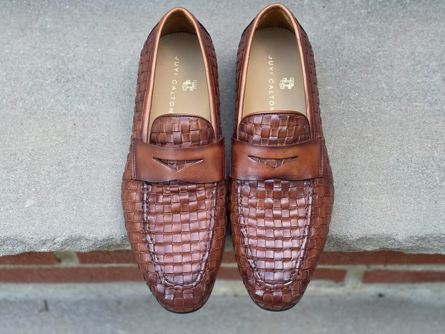 Juyi Calton - Braided Loafer - Havana Brown Burnished - US 7