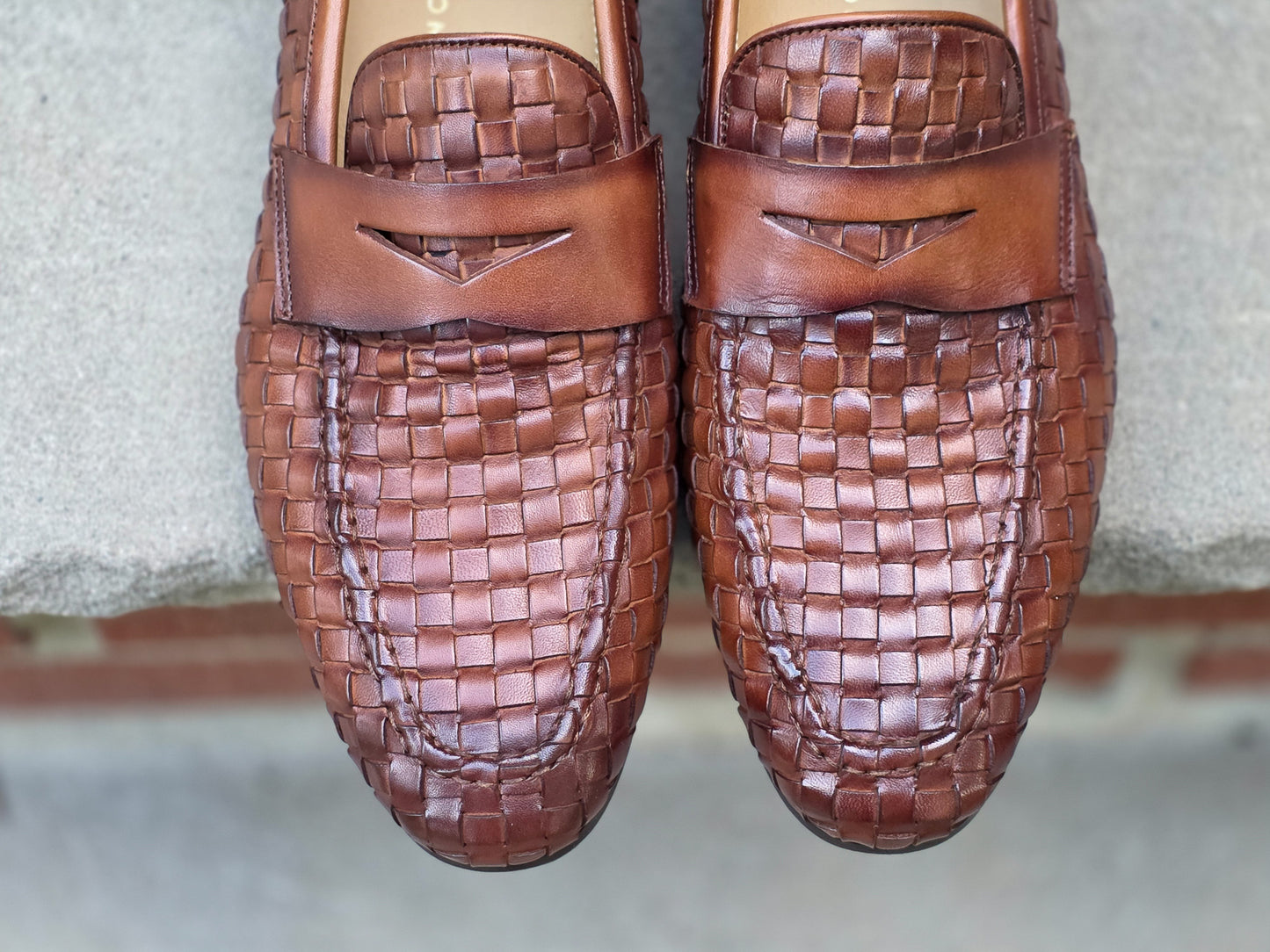 Juyi Calton - Braided Loafer - Havana Brown Burnished - US 7