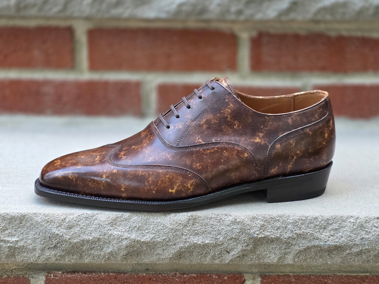 J.FitzPatrick - Austerity Brogue Oxford - Copper Marble Patina - US 8.5