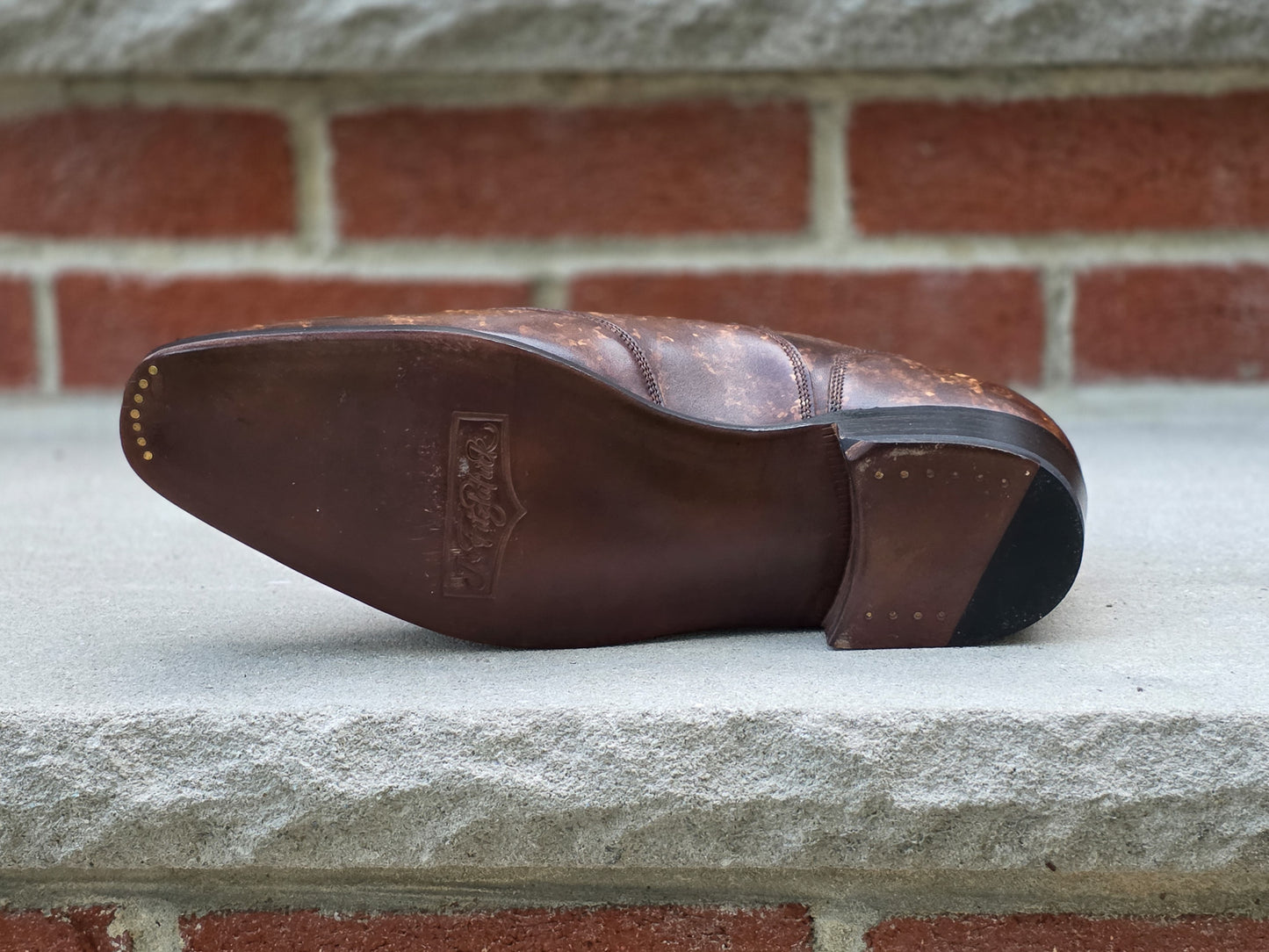 J.FitzPatrick - Austerity Brogue Oxford - Copper Marble Patina - US 8.5