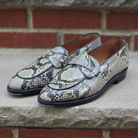 J.FitzPatrick - Butterfly Loafers - Grey/White Python - US 8 (US SHIPMENT ONLY)