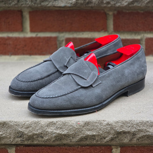 J.FitzPatrick - Butterfly Loafers - Grey Suede - US 8