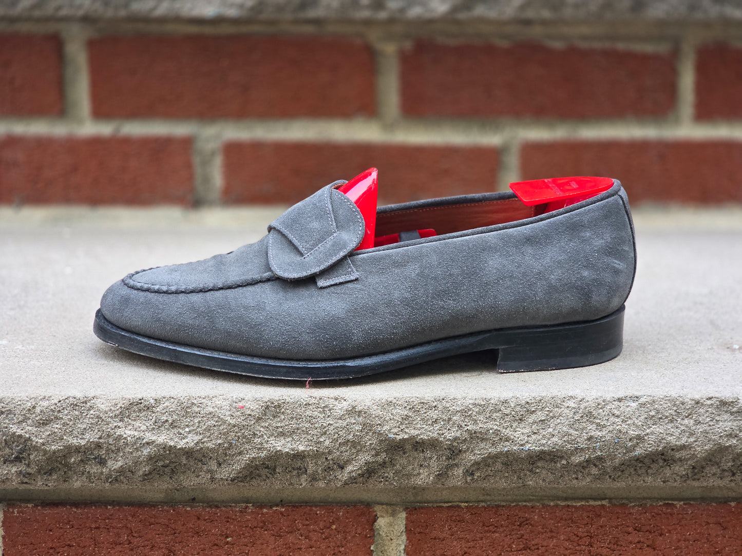 J.FitzPatrick - Mocasines Butterfly - Encuadernación pulida color burdeos