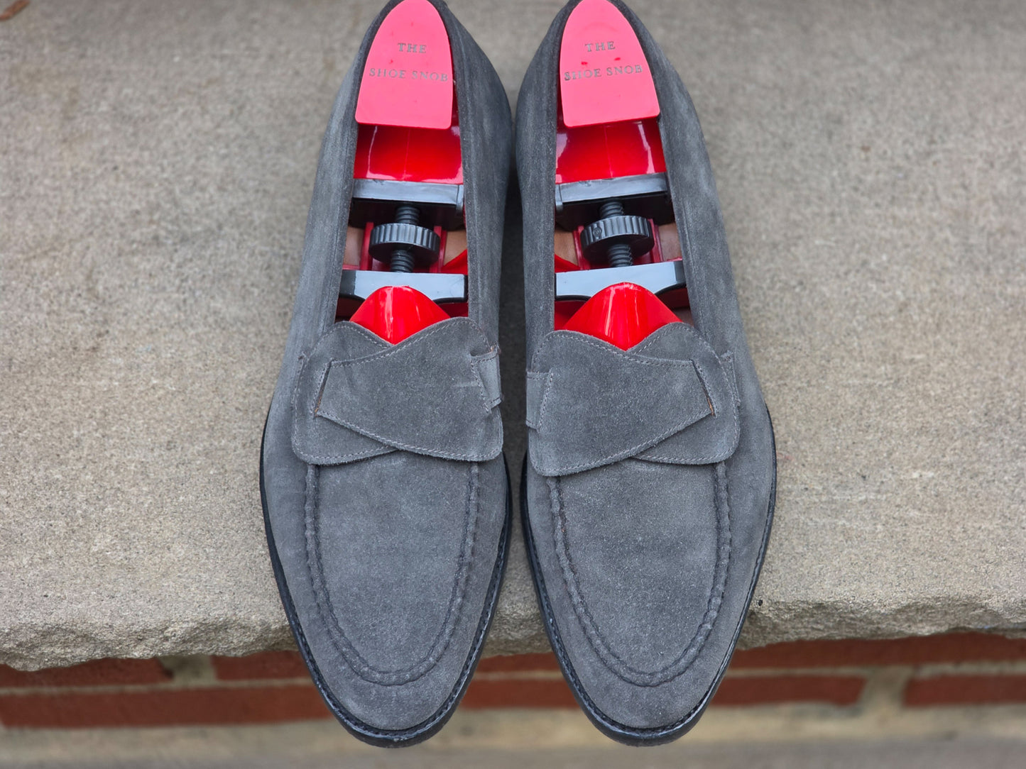 J.FitzPatrick - Mocasines Butterfly - Encuadernación pulida color burdeos
