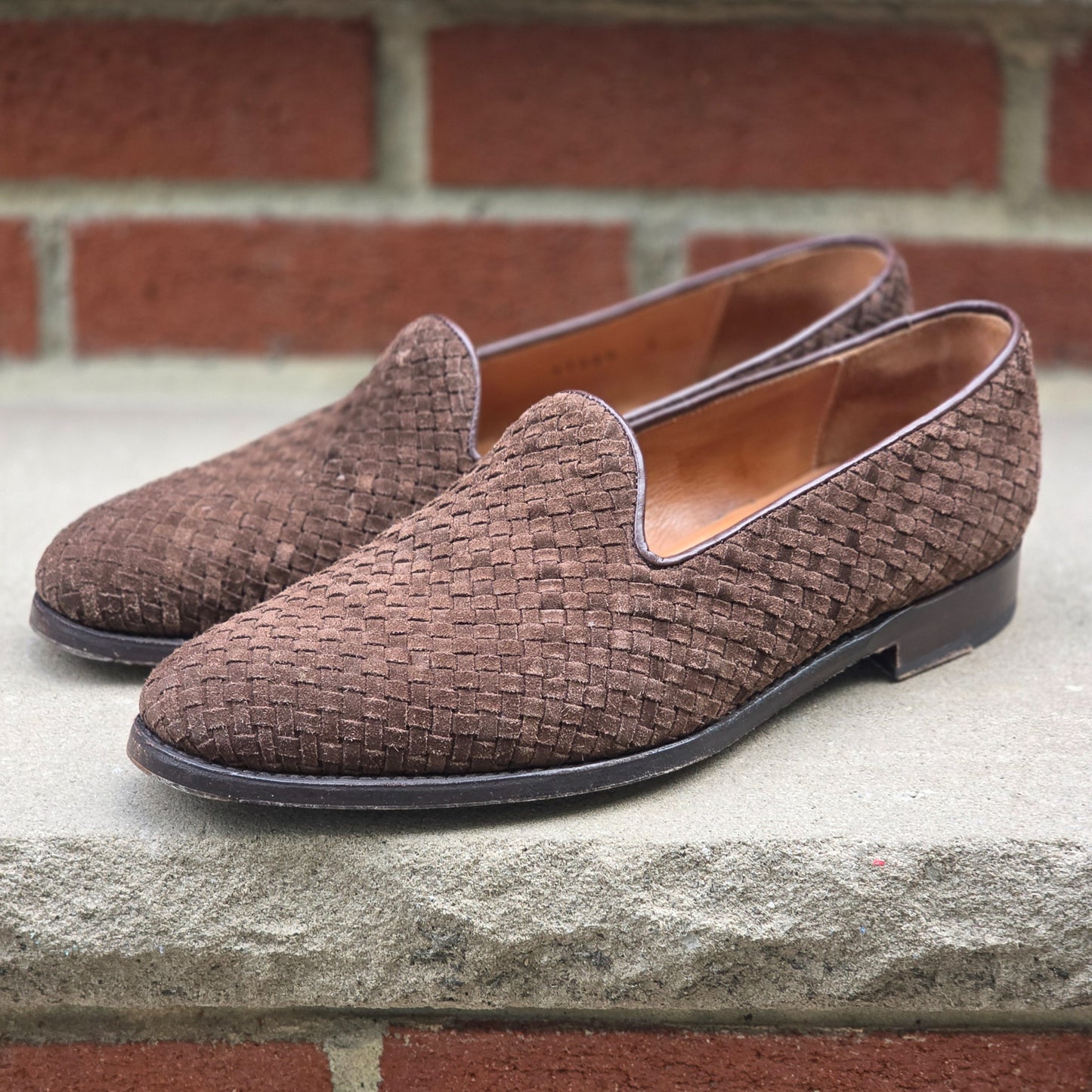 J.FitzPatrick - Mocassins papillon - Reliure bordeaux polie