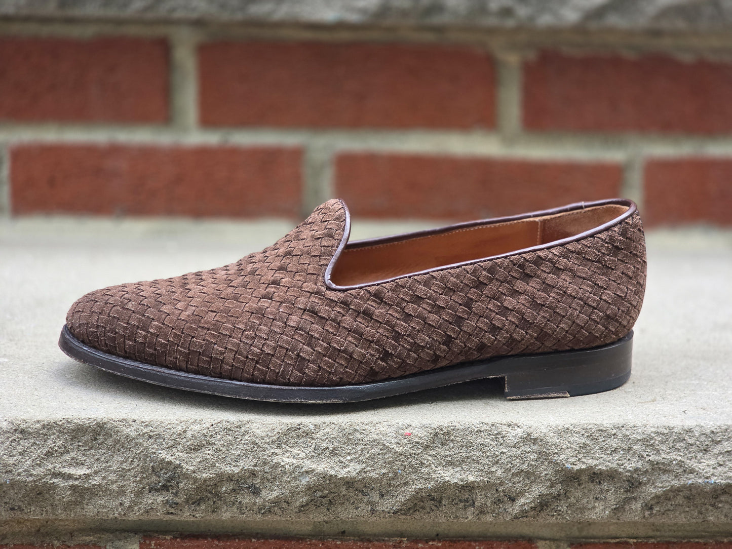 J.FitzPatrick - Mocassins papillon - Reliure bordeaux polie