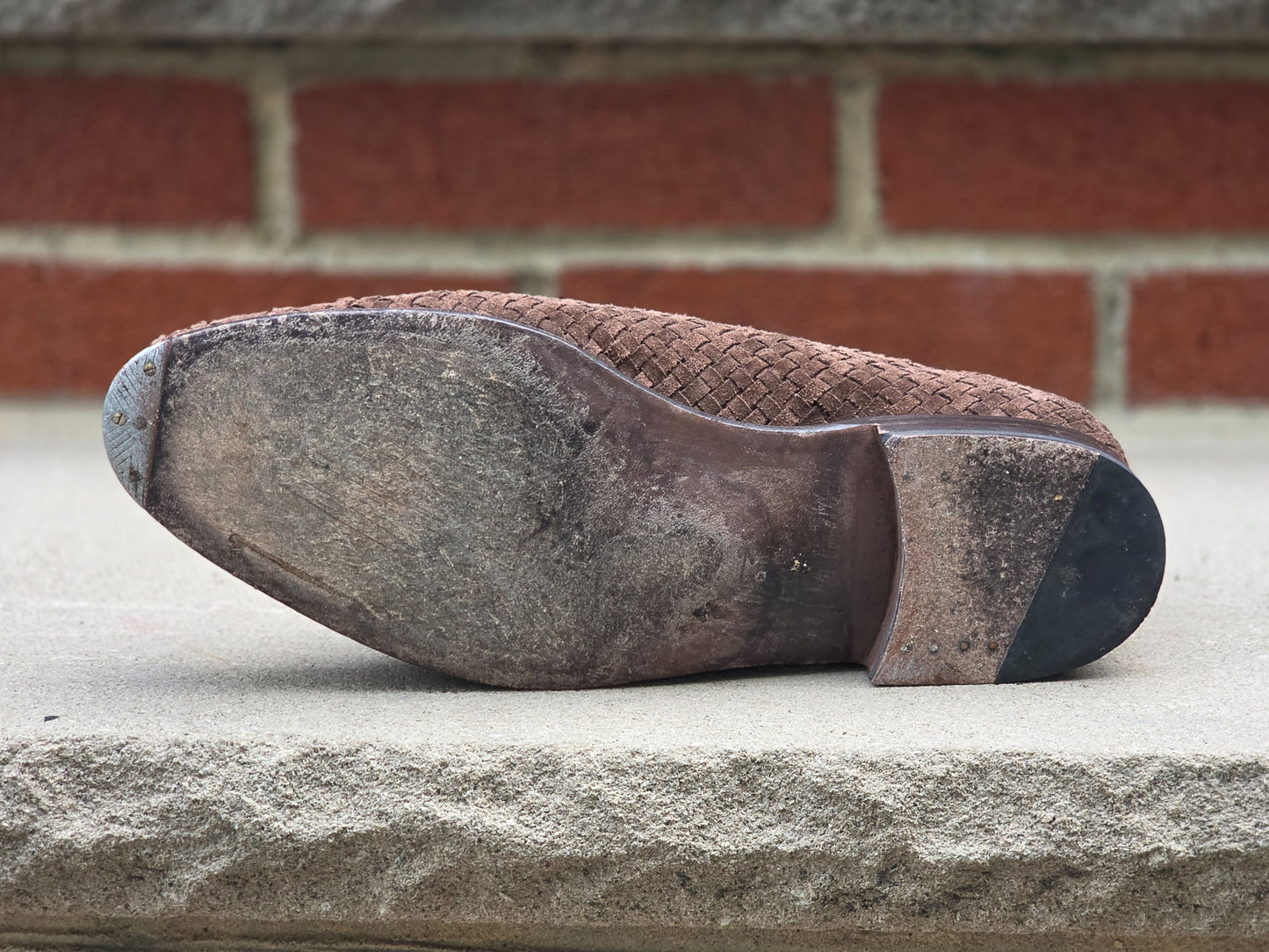 J.FitzPatrick - Mocassins papillon - Reliure bordeaux polie