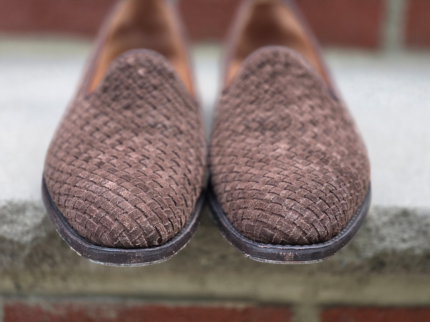 J.FitzPatrick - Mocassins papillon - Reliure bordeaux polie
